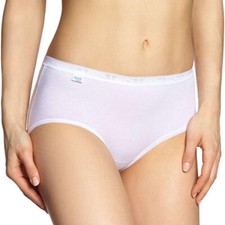2 Women's Sloggi Basic Midi Classic Cotton Stretch Briefs Art Basic Midi