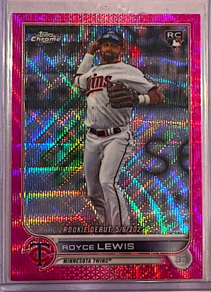 2022 Topps Chrome Update Rookie Debut Pink Wave Refractor #USC79 Royce Lewis