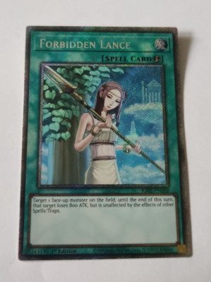 Yu-Gi-Oh! Forbidden Lance (RA02-EN058) Platinum Rare English MINT