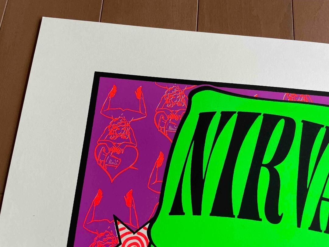 Nirvana Silkscreen10th Anniversary Concert Poster Lee Bolton