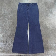 Vintage 70's Ditto's Low Rise Bare Back Bell Bottom Jeans - 28 x 32