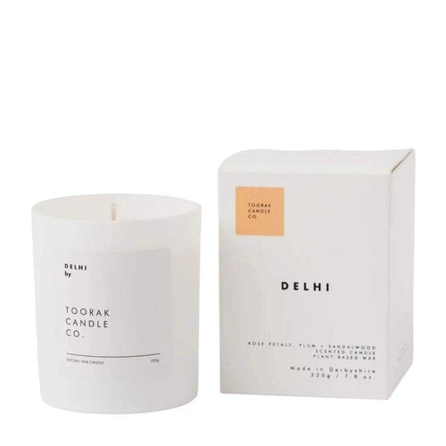 Toorak Candle Co Delhi Natural Wax Candle 220g Scented Soy Candle