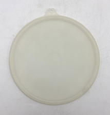 Vintage Tupperware Replacement Lid 227 Made in USA Round Clear 6.5" C Tab