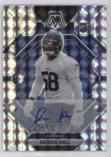 2023 Panini Mosaic Rookies Mosaic Prizm Auto Derick Hall #310 Auto 0su2