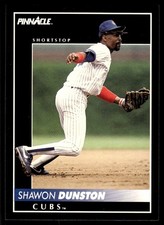 Shawon Dunston 1992 Pinnacle #244 Cubs MLB READ FREE SHIPPING AutographDen