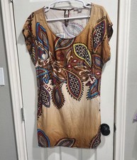 Love 21 Forever 21 Paisley Boho Dress Womens S Brown Multicolor Tunic