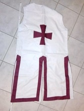Templer Kreuzritter Tunika Waffenrock Umhang und Zubehör