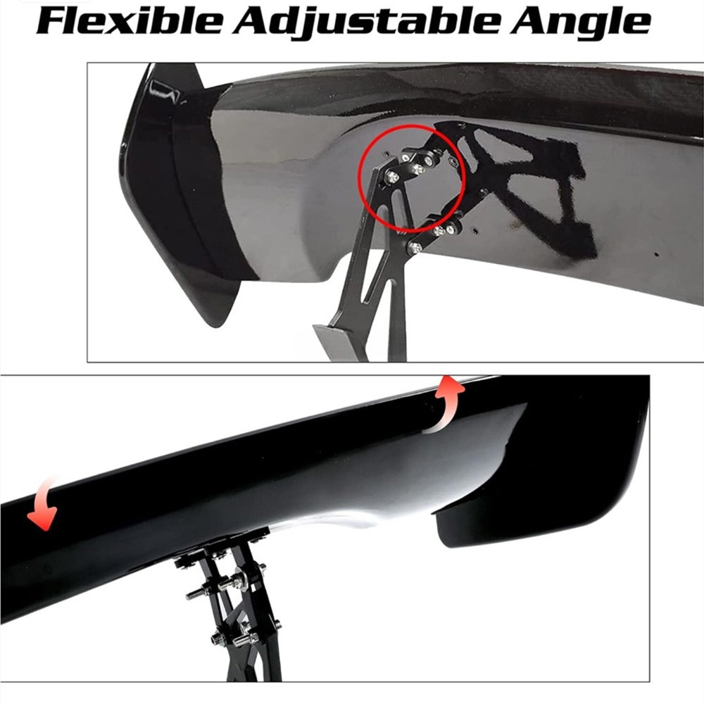 Black 46 "GT-Style Rear Trunk Spoiler Racing Wing For Maserati Gran Turismo