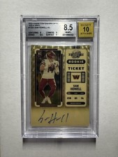 Sam Howell 2022 Panini Contenders Optic #133 Gold Vinyl Prizm Rookie RC Auto 1/1