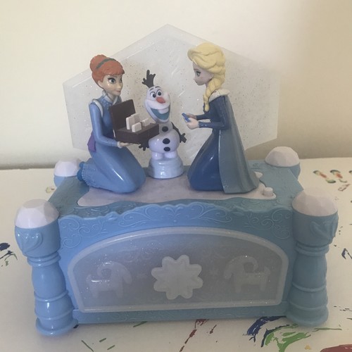 Jakks Disney Animatronic Musical Jewelry Box  Frozen Anna Elsa Olaf tested sings