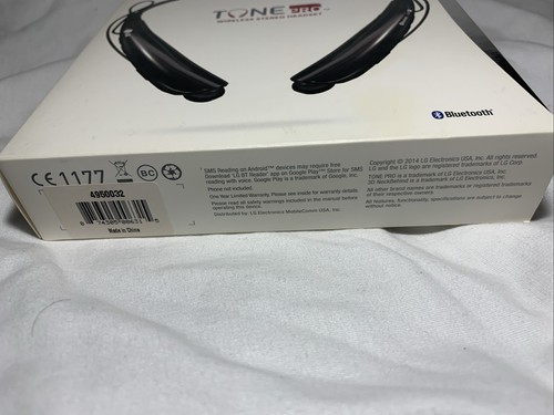LG Tone Pro HBS-750 BLACK Neckband Bluetooth Wireless Stereo Headset - Zdjęcie 5 z 5