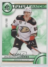 2023-24 SP Authentic Future Watch Green Limited 1/199 Jackson LaCombe #170 15ok