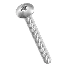 Machine Screws Phillips Head(M5-0.8x50) 15Pcs, Silver