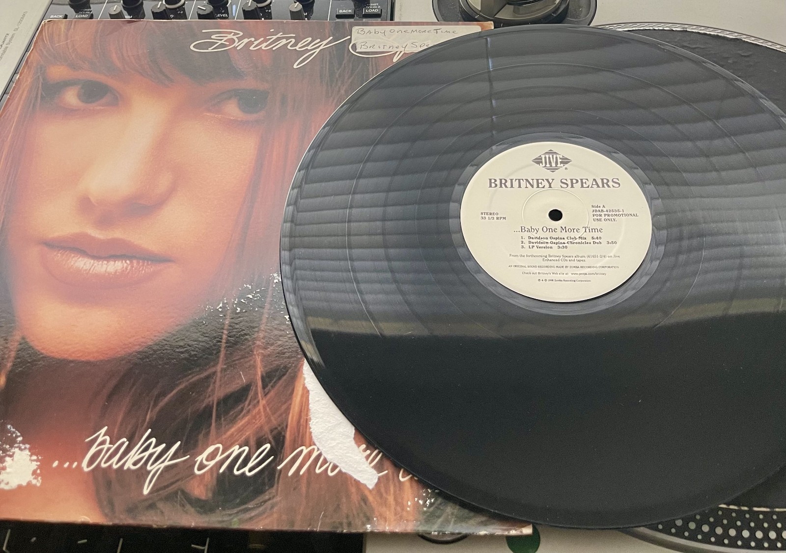 Britney Spears ‎– Baby One More Time 1999 Press 12" PRO In Picture Cover VG+/G+