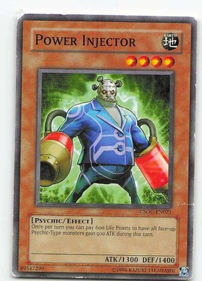 Power Injector CSOC-EN021 Crossroads of Chaos Common MP Yu-Gi-Oh