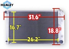 4 Row Aluminum Radiator For 1970-1981 Chevy Camaro /1978-1987 Monte Carlo