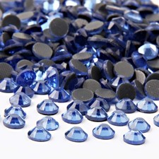 Crystal Hotfix Rhinestone,Machine Cut Stone SS20/5mm/1440pcs, Lt.Sapphire