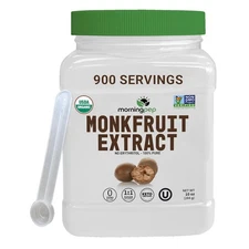 Morning Pep 100% Pure Monk Fruit extract sweetener, No 10 Ounce (Pack of 1) 