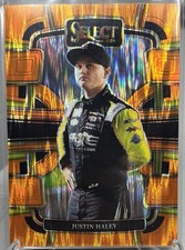 2024 Panini Select NASCAR Racing #28 Justin Haley Orange Flash Prizm