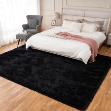 9×12 Area Living Room Shaggy Rugs, Non-Slip Floor Carpets, Super Soft Fuzzy F...