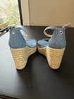 Stuart Weitzman Denim 1" Platform, Ankle Strap Floria, Wedge Buckle Espadrille — photo 6