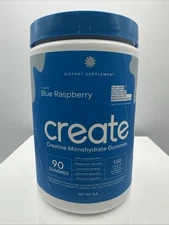 Create Creatine Monohydrate Gummies for Men & Women, Boost Focus - 90 Gummies