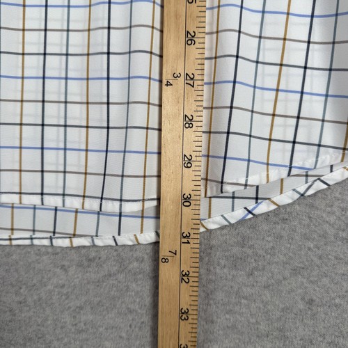 Mizzen+Main Shirt Mens Large Trim Fit Plaid Leeward Performance Stretch USA - Picture 7 of 10