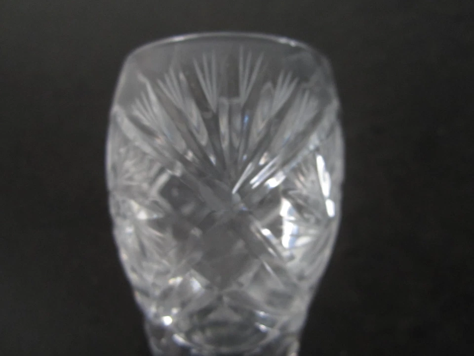 6 Schnaps Gläser Bleikristall Schnapsgläser alt geschliffen Stumpen Kristall Gla - Bild 4 von 4