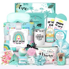 Mother's Day Baskets Gifts for Mom - 16 Pcs Luxury Self-Care Gift Basket for ...