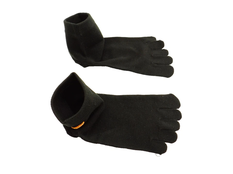 Zehensocken Socken 5 Paar LIZARD X-TOES MID Schwarz CoolMax Five Fingers Toe S - Bild 3 von 4