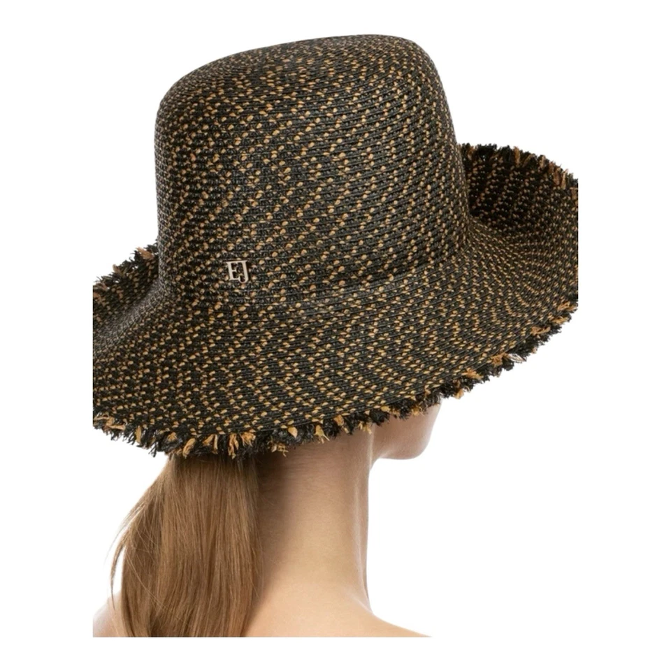 Eric Javits сплетенный Squishee ведро шляпа черный пятна женщин один размер - Изображение 4 из 4