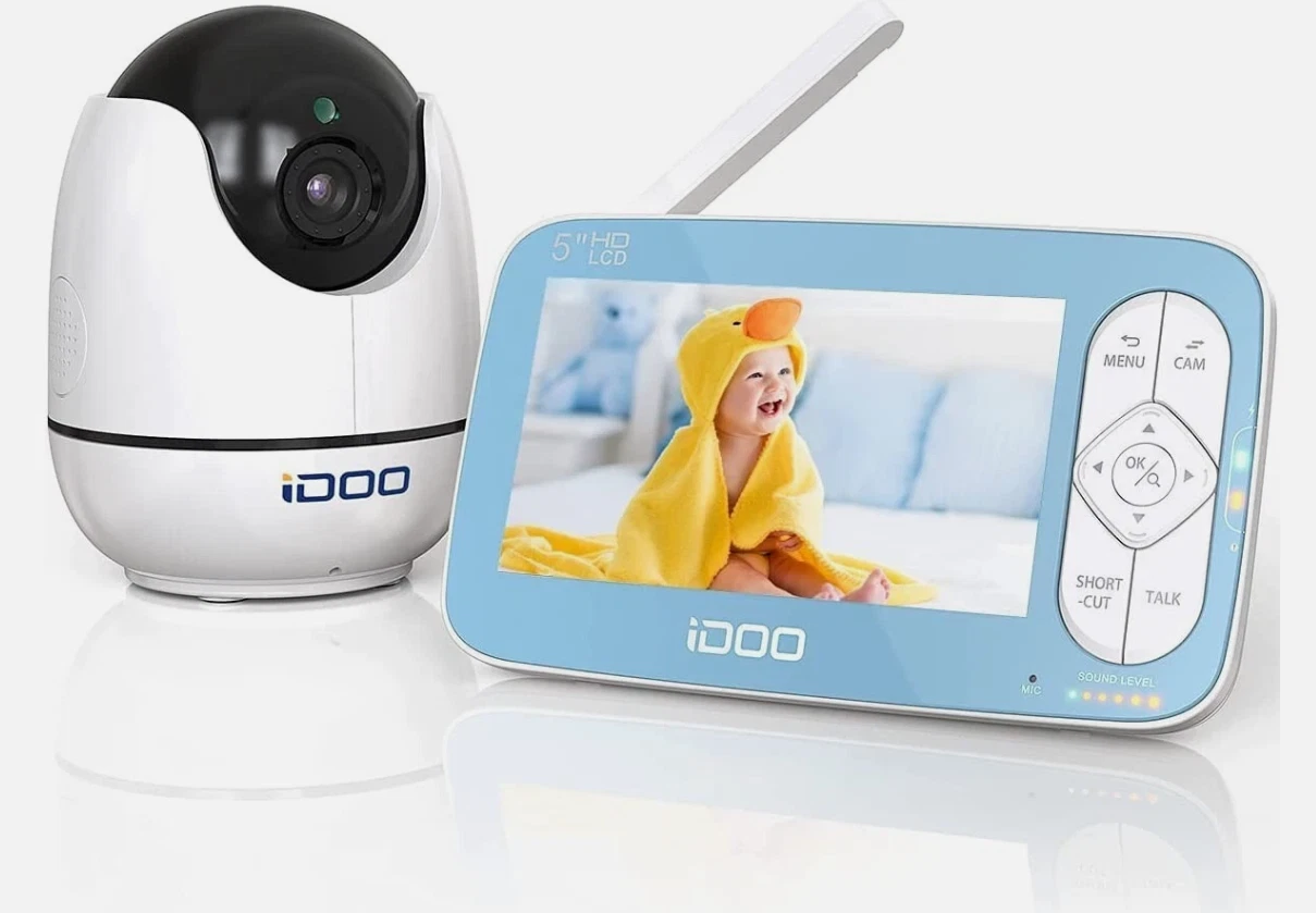 iDOO Baby Monitor Camera Audio Video no WiFi with Night Vision