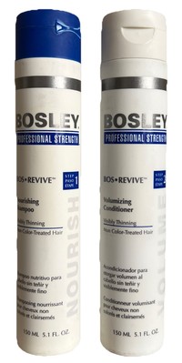 Bosley BOS Revive Shampoo Step 1 & Conditioner Step 2 Set 5.1 oz each