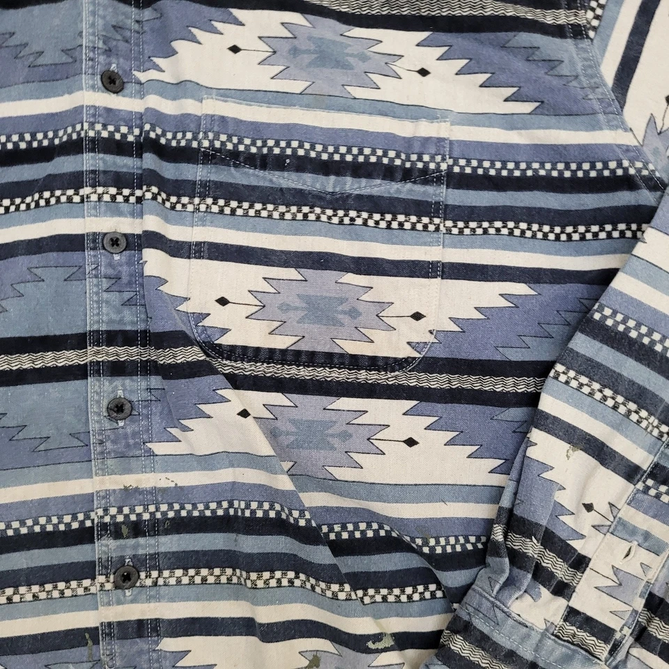 Vintage Woolrich Southwestern Button Down Shirt XL USA Made - Image 3 of 4