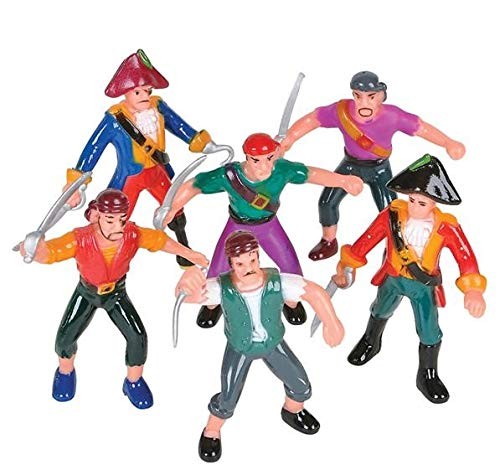 Rhode Island Novelty 2.5 Inch Pirate Figures,12 Pieces per O