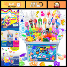 DIY Aqua Gel Water Pets Kit - 18 Gels 16 Molds, Squishy Maker Craft for Kids,