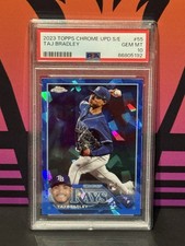 2023 Topps Chrome Update Sapphire Taj Bradley PSA 10 Rookie