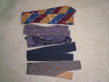 Vintage Men's Accessory Lot of 5 includes Silk Bow Ties Neck Ties