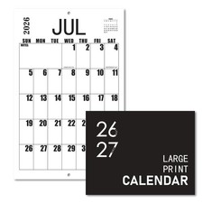 Large Wall Calendar 2026-2027, Big Grid Jumbo Calendar 23 x 15 Inches Runs Fr...