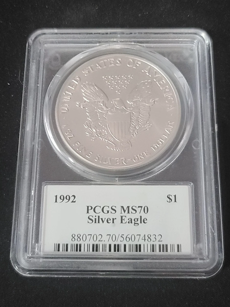 American Eagle MS 70 Graded 1992 Silver Bullion Coins for sale | eBay