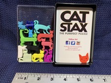 Brainwright 2015 Cat Stax Puzzle Game Complete All Pieces Box - Free Shipping