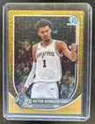 2025-26 Bowman Victor Wembanyama Chrome Gold Mojo Refractor #/50 Spurs