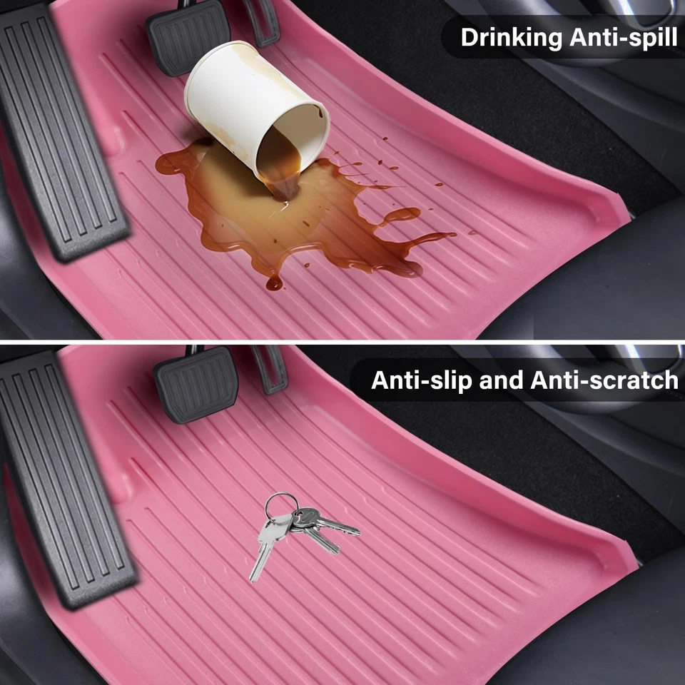 Tapetes automotivos compatíveis com Tesla Model Y 5 lugares 2020-2024, todos com... - Imagem 4 de 4