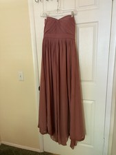 Jenny Yoo Collection Maia Bridesmaid Dress Size 10 Pink Strapless Tulle Chiffon