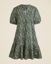 J. Crew Delilah Dress in Liberty Marguerite Fabric Black Multi size small