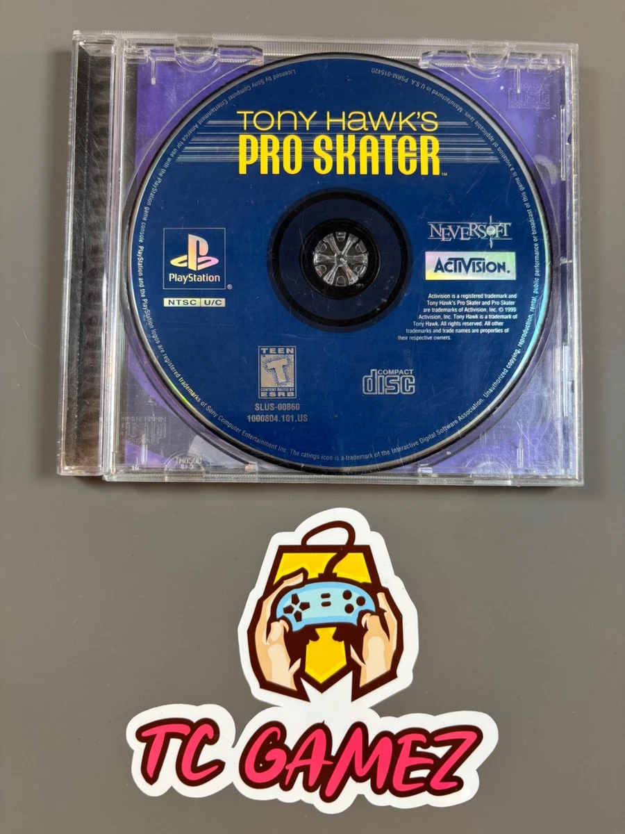 Tony Hawk's Pro Skater - PS1 - 1999 - LOOSE - Cleaned & Tested - USED