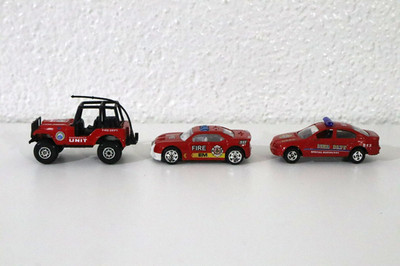 MIX BRAND Diecast Fire Feuerwehr SET - 3 Pieces # 142