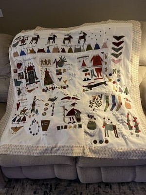 Christmas Wool Applique Quilt 