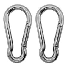 Outmate 304 Stainless Steel Carabiners -3.54 inch Heavy Duty, Durable Rust-...