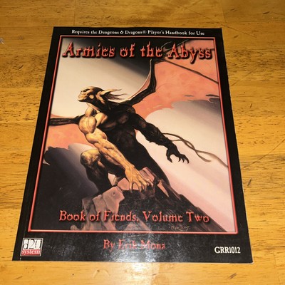 Armies of the Abyss Book of Fiends Volume 2 D&D Add On  Paperback 2002
